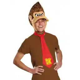 Disguise Men's Super Mario Donkey Kong Costume Kit, Brown