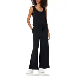 Amazon Essentials Women's Sleeveless Scoopneck Wide-Leg Jumpsuit