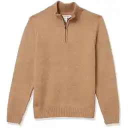 Amazon Essentials Men's Long-Sleeve Soft Touch Quarter-Zip Sweater