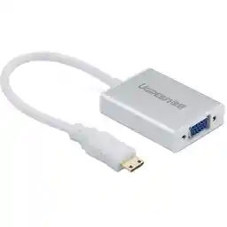 مبدل mini HDMI به VGA و انتقال صدا 3.5 میلی متری یوگرین مدل 40217