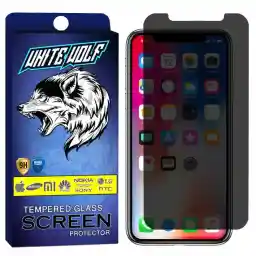 محافظ صفحه نمایش حریم شخصی وایت ولف مدل WGPS مناسب برای گوشی موبایل اپل iPhone X/XS