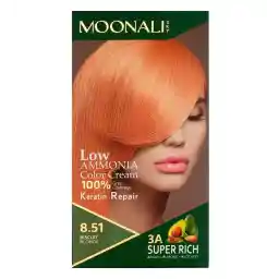 کیت رنگ مو شماره 8.51 بلوند بیسکوئیتی حجم 100 میل | مونالی اسکای