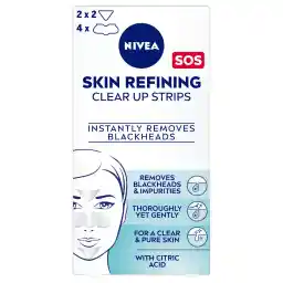 NIVEA Face Strips, Skin Refining Clear-Up, Citrid Acid, 6 strips