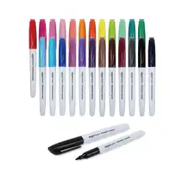 Amazon Basics Permanent Markers, Assorted Colours, 24-Pack