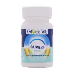 قرص کلسیم منیزیم زینک گلوک ویت 30 عدد