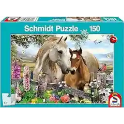Stute und Fohlen. Kinderpuzzle 150 Teile