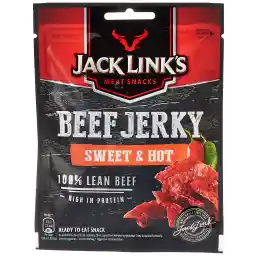 Jack Link's Beef Jerky Sweet & Hot – High Protein Meat Snack – Dried Halal Beef- 1X40Gr