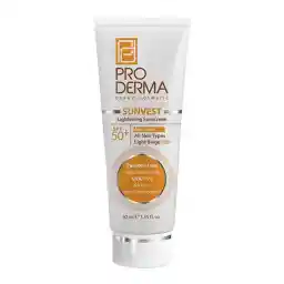 ضد آفتاب ضد لک و روشن کننده +SPF50 بژ روشن پرودرما