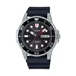 Casio MTPS110 Series | Unisex Analog Watch | 100M WR | Stainless Steel Case | 3 Hand Analog (HR, Min, SEC) | Date Display | Low Battery Alert | Diver Inspired Styling | Solar Powered