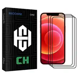 محافظ صفحه نمایش سرامیکی ریکام مدل CH glass مناسب برای گوشی موبایل اپل Iphone 12 ProMax بسته سه عددی