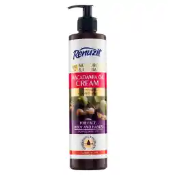 کرم آبرسان و مرطوب کننده پمپی حاوی روغن ماکادمیا 500میل | رینوزیت