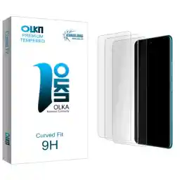 محافظ صفحه نمایش شیشه ای کولینگ مدل Olka Glass MIX مناسب برای گوشی موبایل شیائومی 11 Lite 5G NE بسته سه عددی