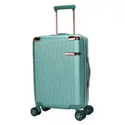 Senator Hard case luggage for Unisex ABS Lightweight 4 Double Wheeled Suitcase with Built-In TSA Type lock A5123 (Carry-On 20-Inch, Light Green)