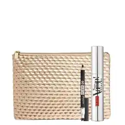 ست کیف لوازم آرایش رز گلد و ریمل و مداد چشم | پوپا