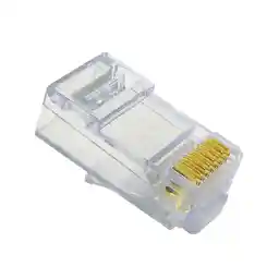 سوکت شبکه Cat6 UTP امپ مدل RJ45 بسته 100 عددی