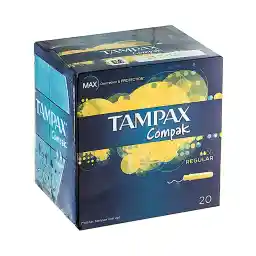 تامپون بهداشتی کمپک معمولی 20عددی | تامپکس