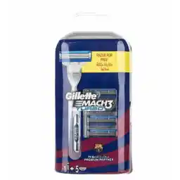 تیغ اصلاح به همراه 5 سری مچ 3 توربو (طرح بارسلونا) | ژیلت