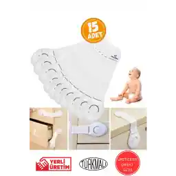 WAPPA 15Pcs کابینت ایمنی کودک و قفل کشو چند منظوره قفل کودک چسبندگی فوق العاده عالی