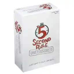 Playmonster 5 Second Rule Uncensored - Just Spit It Out... Or Not - Quick Thinking Party Game - Adult Humor - Ages 17+
