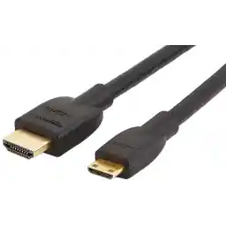 Amazon Basics High-Speed Mini-HDMI to HDMI TV Adapter Cable (Supports Ethernet, 3D, and Audio Return) - 3 Foot (1M)