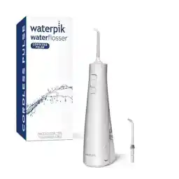 Waterpik Cordless Pulse Rechargeable Portable Water Flosser for Teeth, Gums, Braces Care and Travel with 2 Flossing Tips, Waterproof, ADA Accepted, WF-20 White, Packaging May Vary