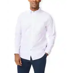 Nautica Men's Nautica Men's Long Sleeve Button Down Poplin Shirt Button Down Shirt