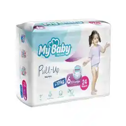 پوشک شورتی سایز 6 بسته 17 کیلوگرم 22 عددی | مای بیبی