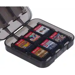 Amazon Basics Game Storage Case for 24 Nintendo Switch Games - 8.64 x 9.64 x 2.54 CM, Black
