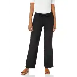 Amazon Essentials Women's Linen Blend Drawstring Relaxed Fit Wide Leg Pant (Available in Plus Size)