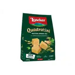 Loacker Quadratini Matcha Wafers, 220 gm