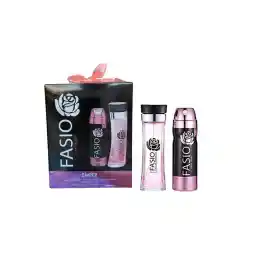 ست ادوپرفیوم و اسپری بدن زنانه مدل Fasio | امپر