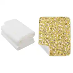 Star Babies Combo pack (Reusable Changing mat with Disposable Towel Pack of 3)-Bear Yellow