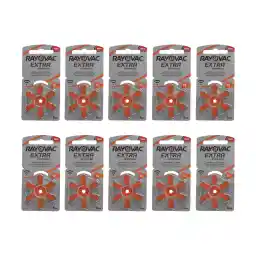 باتری سمعک ریوواک مدل 13 مجموعه 60 عددی