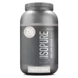 Isopure Zero Carb Whey Protein Isolate Powder with Vitamin C & Zinc for Immune Support, 25g Protein, & Keto Friendly - Cookies & Cream, 3 lbs, 41 Servings (1.36 KG)