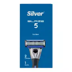 تیغ اصلاح 5 لبه مردانه مدل Blaze | سیلور