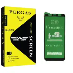 محافظ صفحه نمایش 9D وایلی نایس مدل Pergas Glass مناسب برای گوشی موبایل سامسونگ Galaxy J4 Plus/J6 Plus/A7 2018