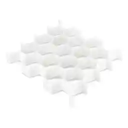 Whitmor Honeycomb Drawer Organizer, White, One Size