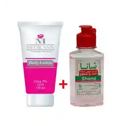 پک لوسیون بدن مدیلن و ژل ضدعفونی کننده دست و سطوح | شانا