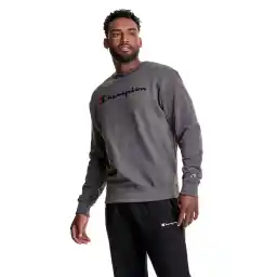 Champion mens Graphic Powerblend Fleece Crew Sweatshirt