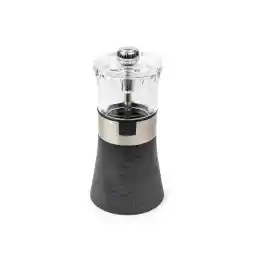 PEUGEOT - آسیاب نمک اسلو 12 سانتی متر + سنگ نمک گنجانده شده، ست کلاسیک، ساخته شده از چوب با مارک PEFC، فولاد ضد زنگ و اکریلیک – ساخت فرانسه – گرافیت رنگی