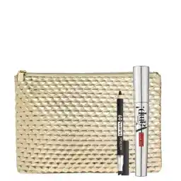 ست کیف لوازم آرایش طلایی وریمل و مداد چشم مولتی پلی | پوپا