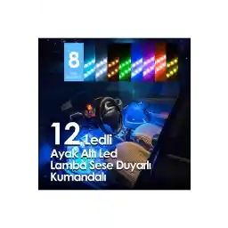 FRT Ottoman Underfoot Led 12 LED Lamp Sensitive Sound Led Music Sensitive Led