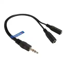مبدل 1 به 2 کابل انتقال صدا 3.5 میلی متری مکا مدل MC18 به طول 18 سانتی متر