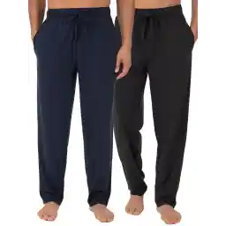 Fruit Of The Loom mens Extended Sizes Jersey Knit Sleep Pant (1 & 2 Packs) Pajama Bottom