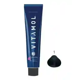 رنگ موی 120 میلی سری طبیعی شماره 1 مشکی (با دستکش وکلاه) | ویتامول