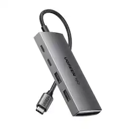 UGREEN USB C Hub 4 Poort 10Gbps USB 3.2 Gen 2 met 2 USB C en 2 USB A OTG Adapter USB C Type C Hub USB C Splitter سازگار با MacBook Air/Pro، iPad Pro/Air، Surface، Galaxy S23 enz.