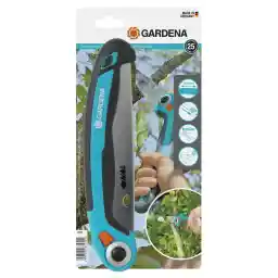 اره هرس تاشو GARDENA 200 P: اره کششی دستی ساخته شده از فولاد فنری با کیفیت، عملکرد برش عالی، برش دقیق، دسته زاویه دار (8743-20)