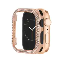 Anne Klein Premium Crystal Bumper, Compatible with Apple Watch, Seamless Fit, Easy Installation, Bumper for Apple Watch (44mm, Rose Gold)