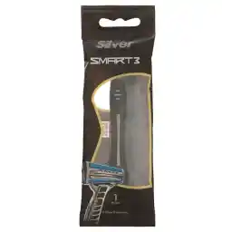 تیغ چند بار مصرف 3 لبه تک عددی Smart3 | سیلور