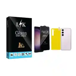 محافظ صفحه نمایش ال کا جی مدل Super-D مناسب برای گوشی موبایل سامسونگ galaxy S23 PLUS به همراه محافظ پشت گوشی